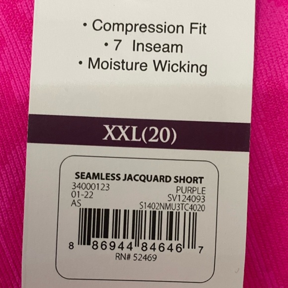 Neon pink women’s spandex shorts size 20 hot pink 80s party workout shorts - Picture 4 of 9